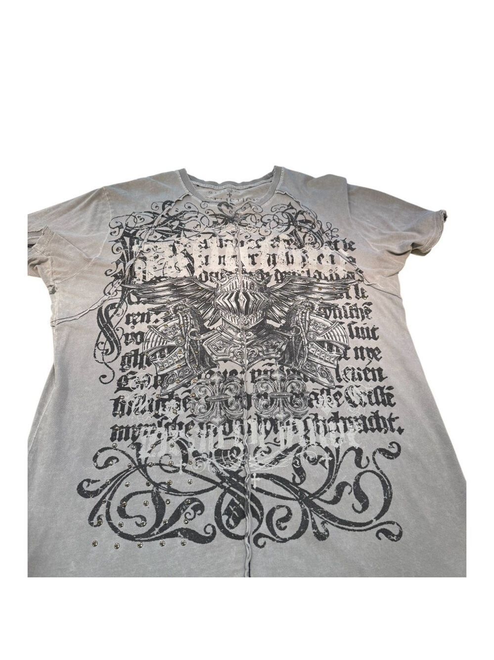 Affliction Mens Graphic Tee XL Distressed Vintage